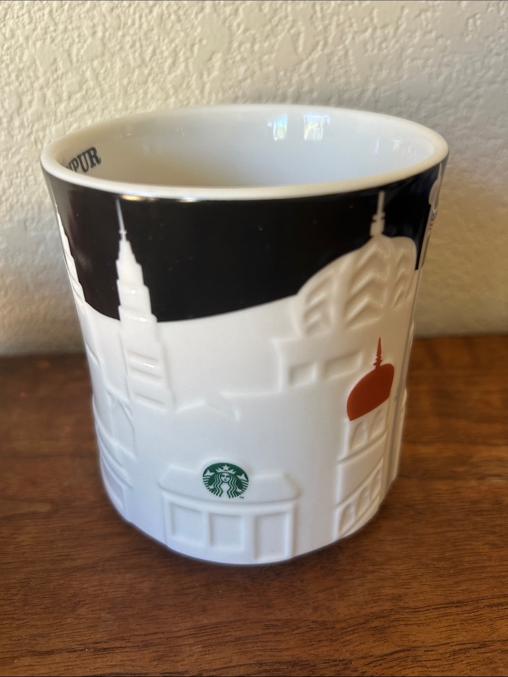 Starbucks Kuala Lumpur Skyline Mug - White, Black, Copper 16 Oz - Picture 4 of 7